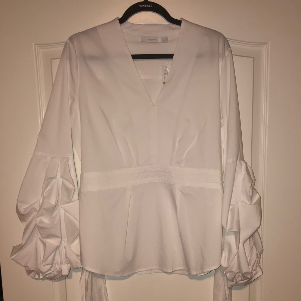 New York and Company Top with Tie Back